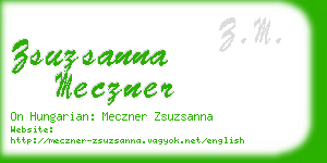 zsuzsanna meczner business card